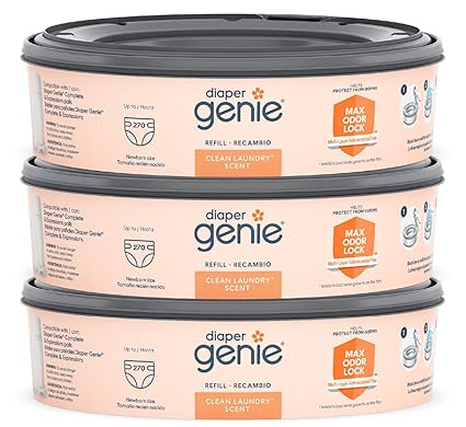 Diaper Genie Bags Refills 270 Count (Pack of 3)