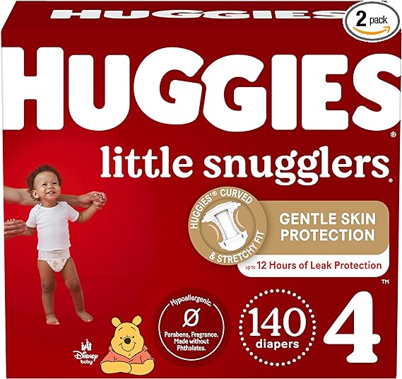 Huggies Size 4 Diapers, Little Snugglers Baby Diapers